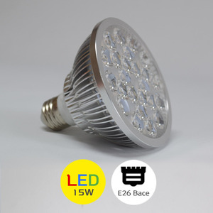 E-26 15W LED PAR 30 전구[전구색/주광색] *안정기내장형램프(LED)